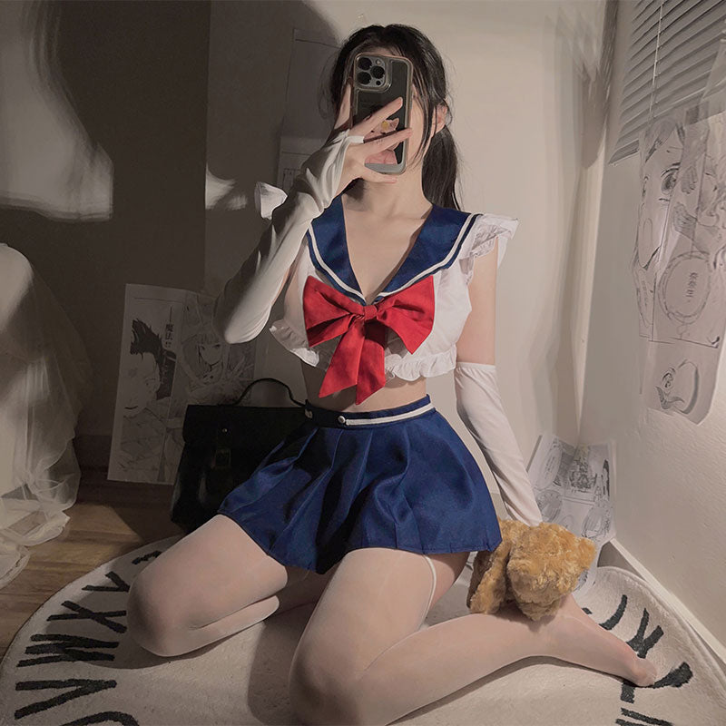 Sexy Sailor Lingerie Costume for Women - Navy Style School