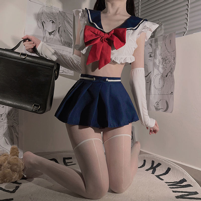 Sexy Sailor Lingerie Costume for Women - Navy Style School