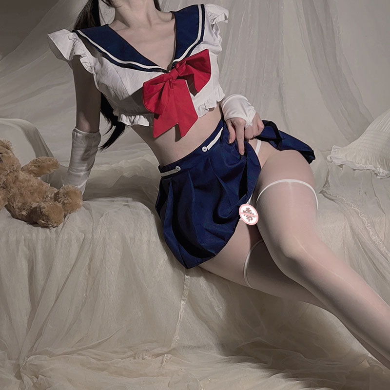Sexy Sailor Lingerie Costume for Women - Navy Style School