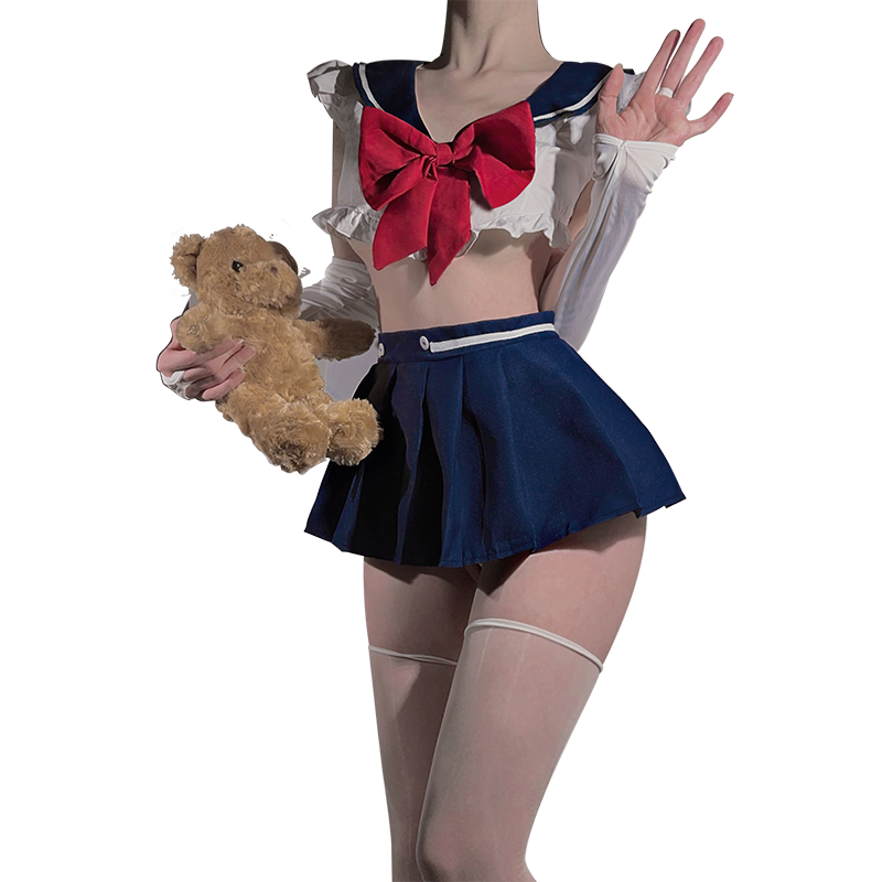 Sexy Sailor Lingerie Costume for Women - Navy Style School
