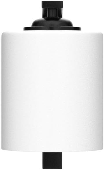 CANMEIJIA Wall Sconce 1 Light, Modern Wall Light Fixture, Bathroom Vanity Lights with Matte Black Wall Lamp for Bedroom Kitchen Hallway Porch, Milky White Glass Shades, E26 Socket, Bulbs Not Included
