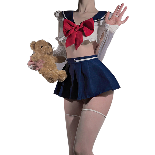 Sexy Sailor Lingerie Costume for Women - Navy Style School