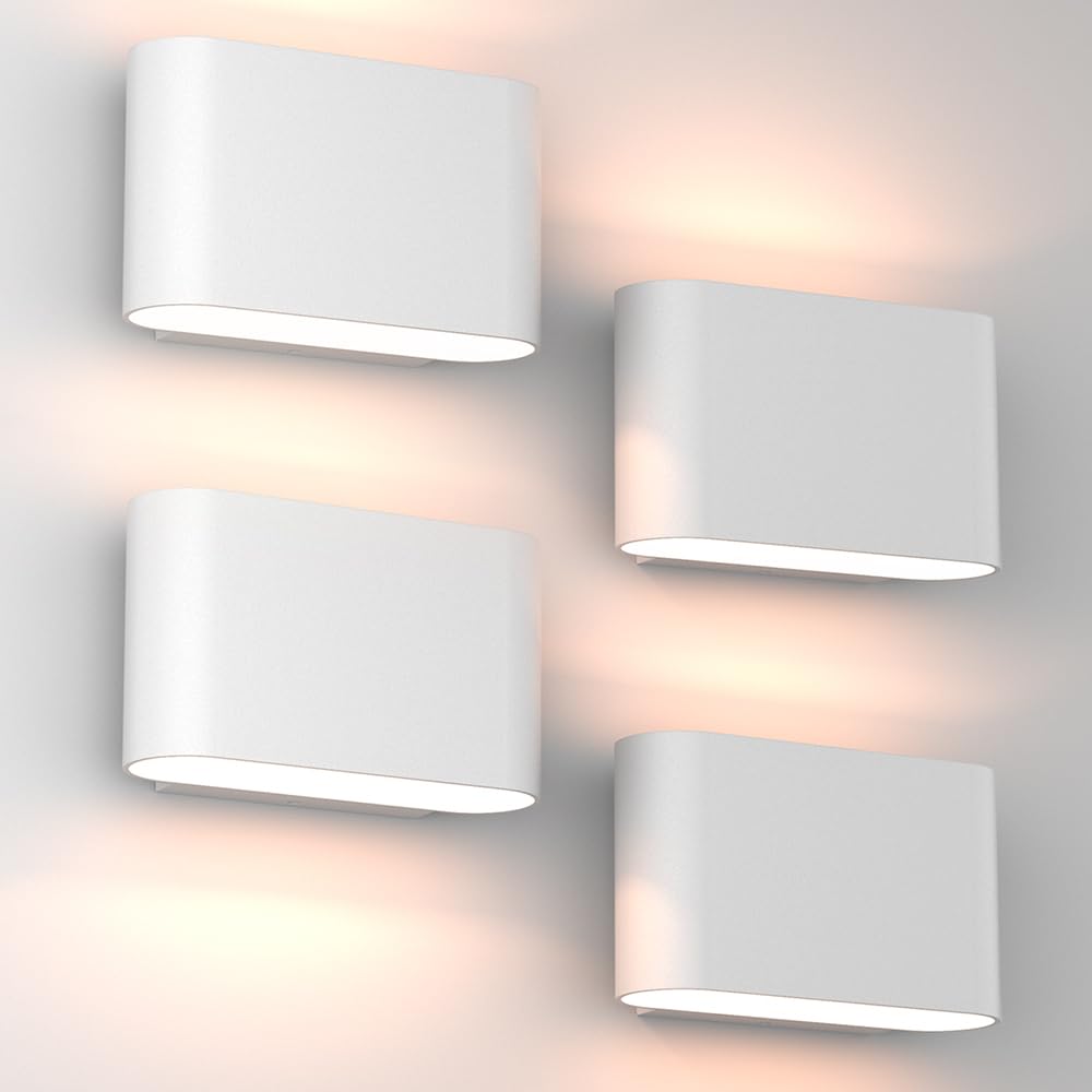 Aipsun Black Modern LED Wall Sconces Set of 2 Indoor Wall Lights Hardwired Up and Down Wall Mount Light for Living Room Bedroom Hallway Corridor Conservatory Warm White 3000K(with G9 Bulbs)