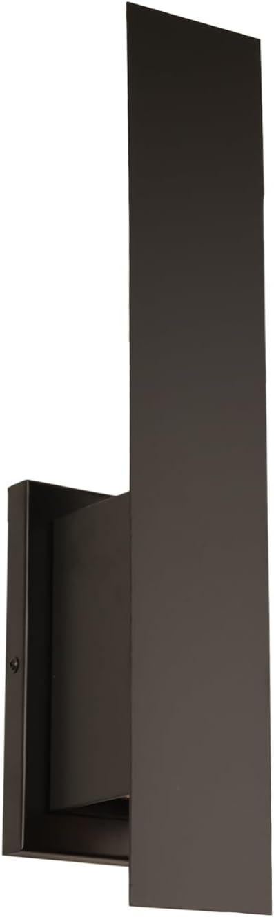 Indoor Wall Sconces, Modern Wall Lights, Up and Down Wall Mount Light, Dimmable Hardwired Wall Light for Bedroom, Living Room, Hallway, GU10 Bulbs Excluded, 2 Pack (Matt Black)