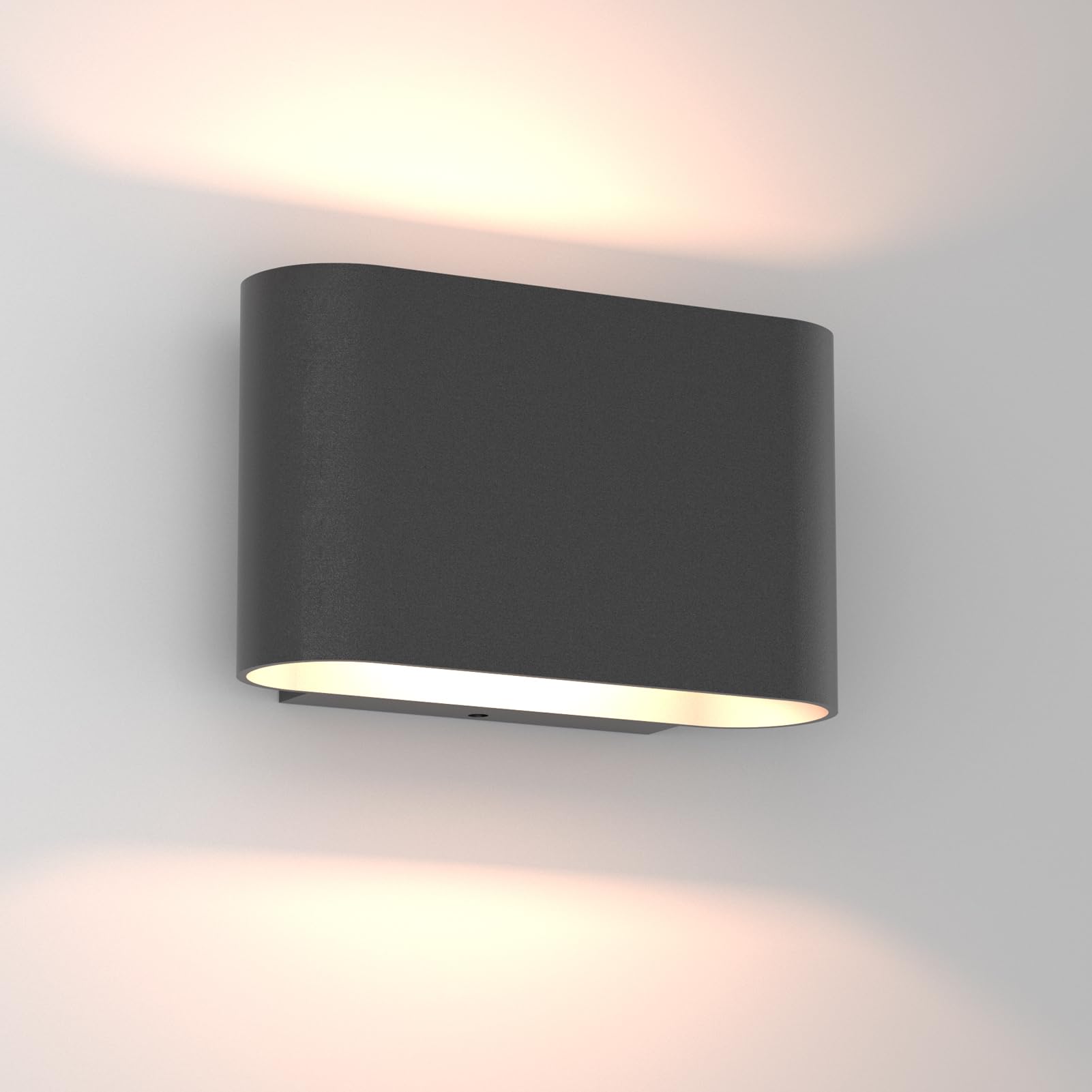 Aipsun Black Modern LED Wall Sconces Set of 2 Indoor Wall Lights Hardwired Up and Down Wall Mount Light for Living Room Bedroom Hallway Corridor Conservatory Warm White 3000K(with G9 Bulbs)