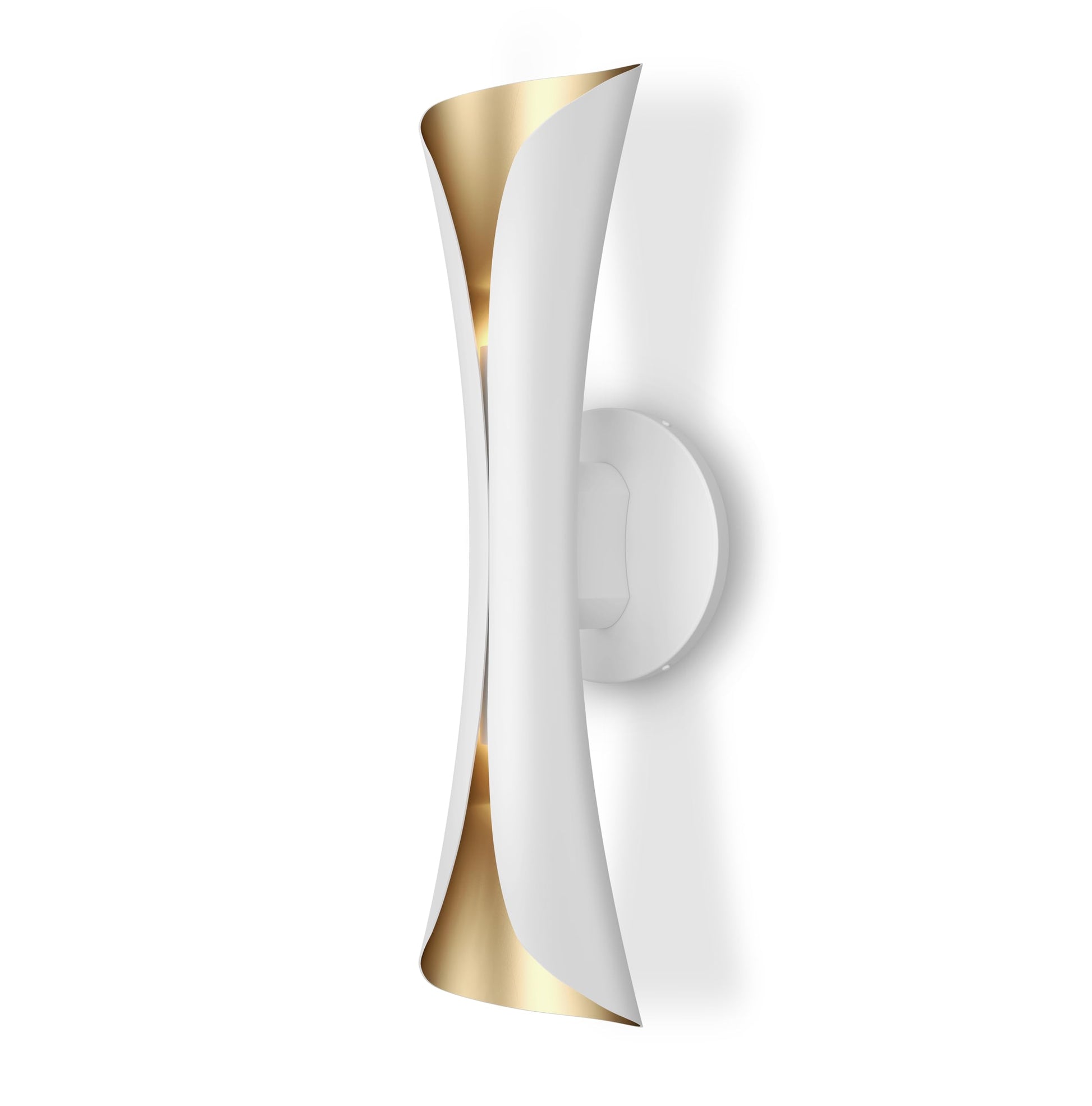 Tubicen Wall Sconce Black and Gold Dimmable Mid Century Modern Up and Down Sconce Lights Indoor Hardwired 15.7" H Wall Lamps for Bedroom Living Room Home Theater