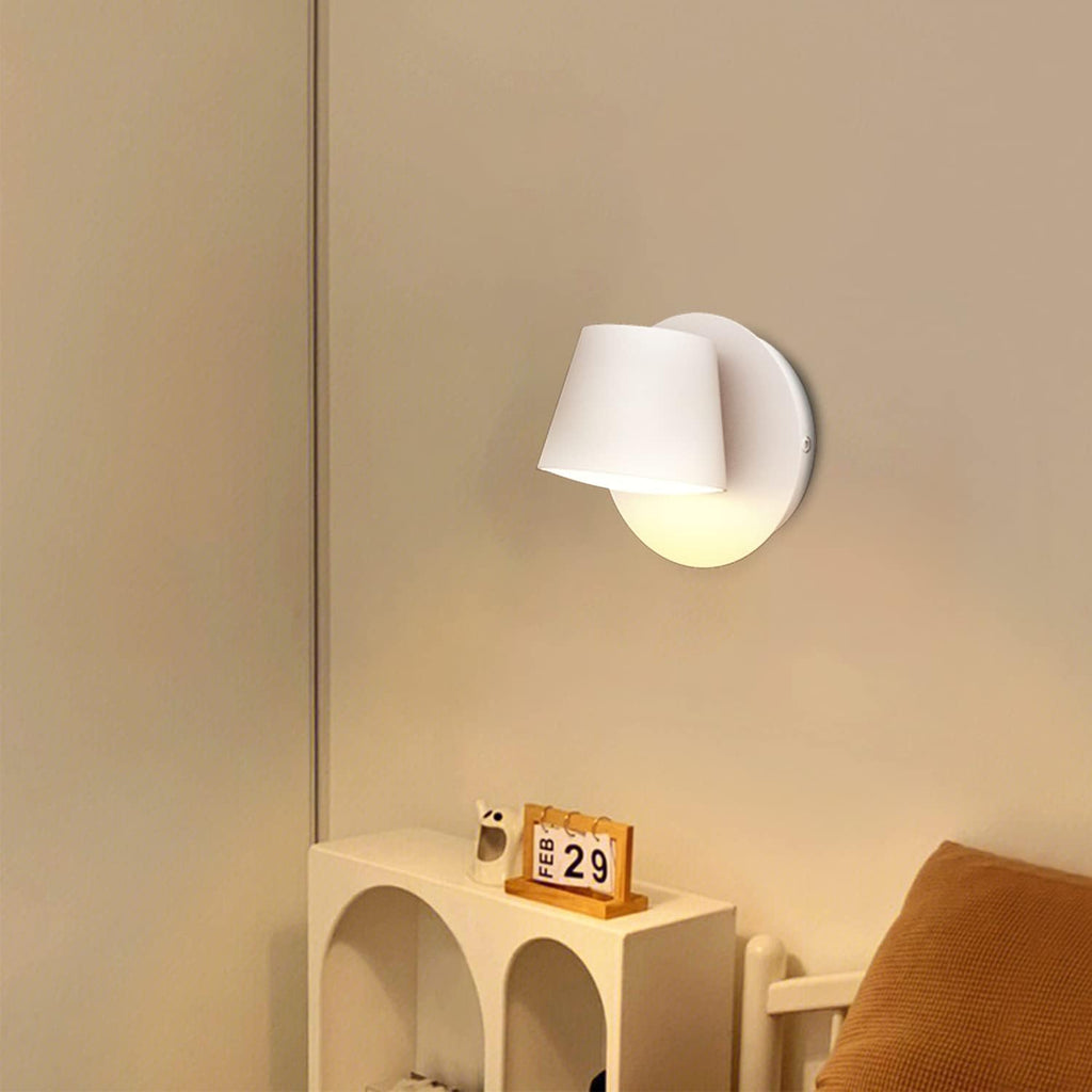Adust Remote Plug in Wall Lights Wall Sconces Set of Two Wall Mounted Bed Light Remote Control Dimmable Multi Color Temperature LED Light for Bedside Night Light Headboard Bedroom
