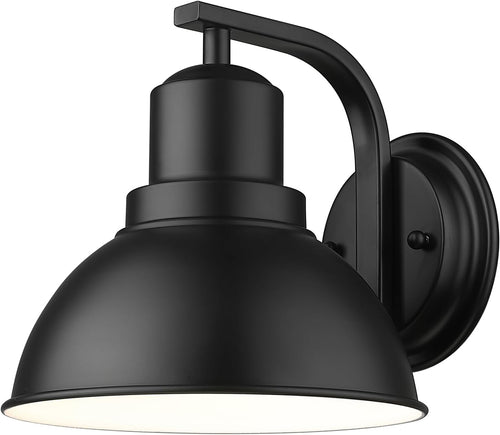 zeyu 10 Inch Indoor Wall Mount Lamp Light Fixture, Industrial Wall Sconce Lighting for Hallway Bedroom, Black Finish, ZY24-1W BK