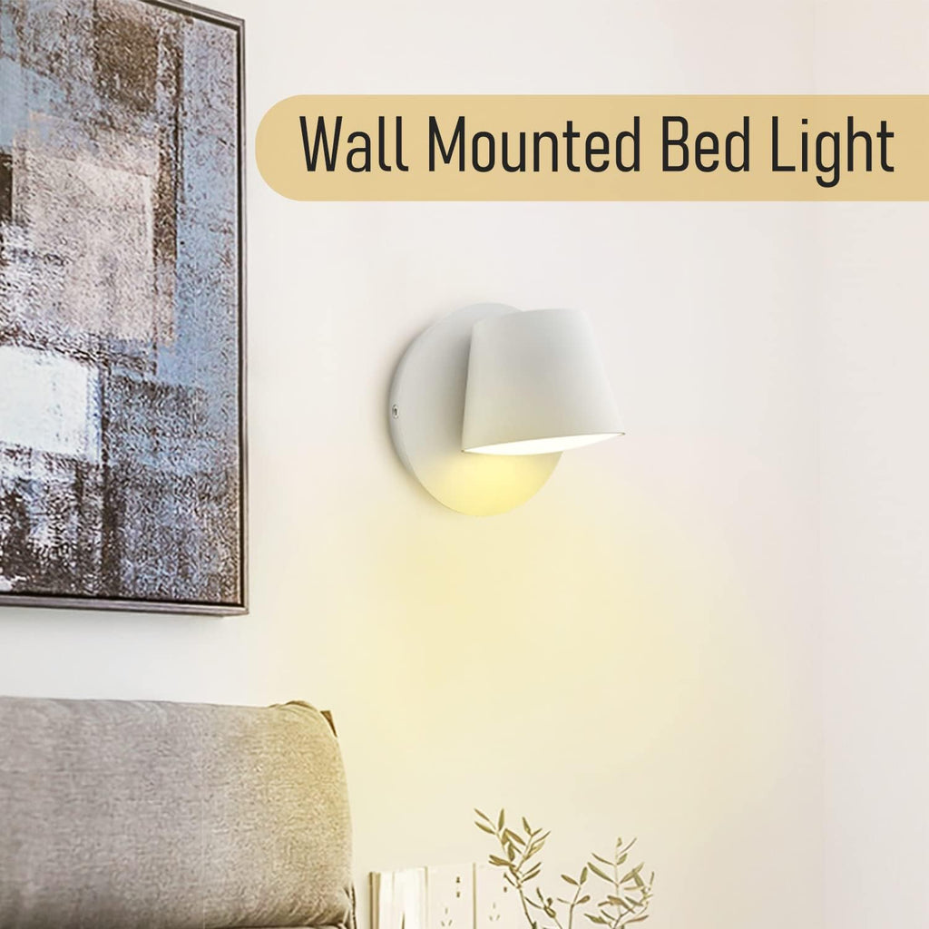 Adust Remote Plug in Wall Lights Wall Sconces Set of Two Wall Mounted Bed Light Remote Control Dimmable Multi Color Temperature LED Light for Bedside Night Light Headboard Bedroom