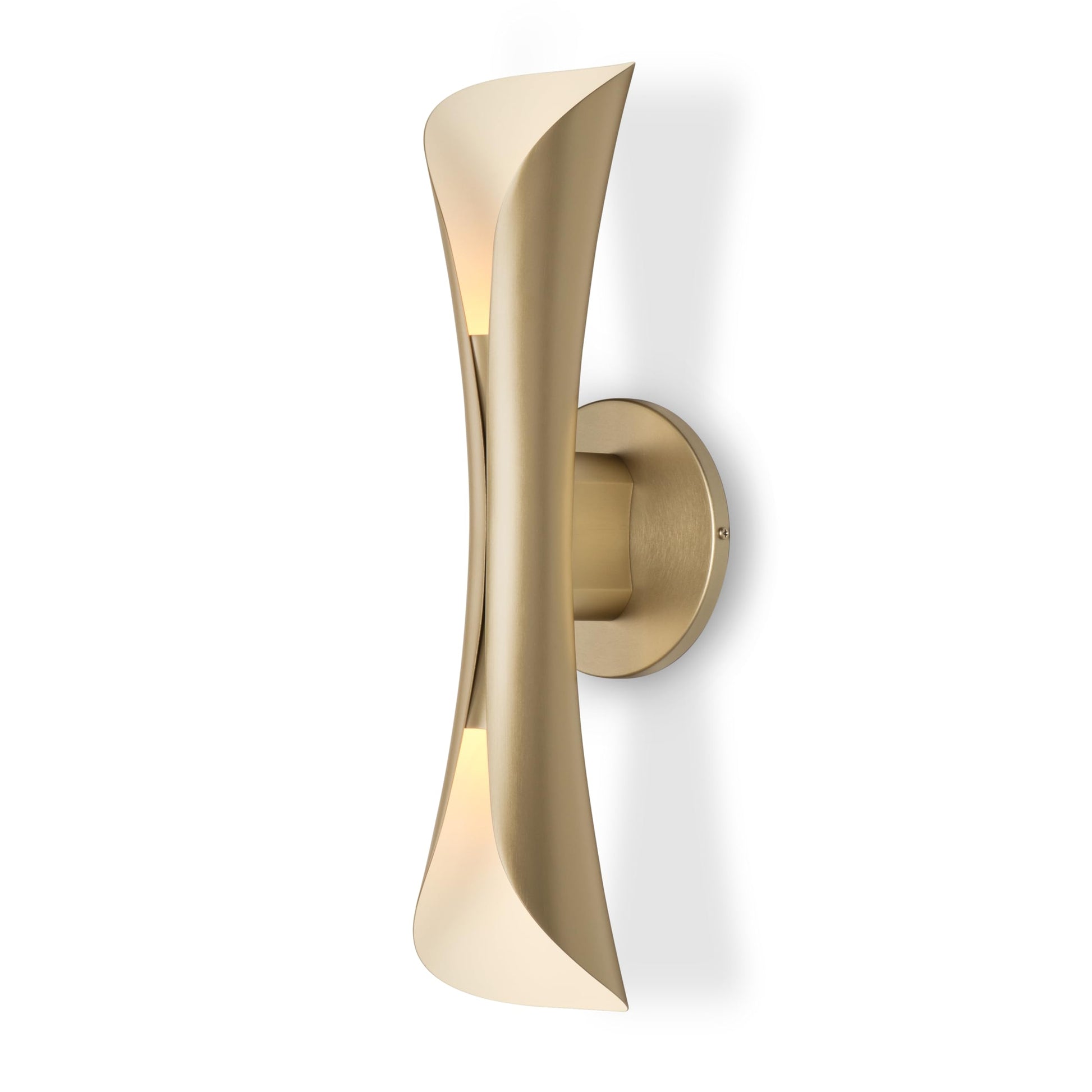Tubicen Wall Sconce Black and Gold Dimmable Mid Century Modern Up and Down Sconce Lights Indoor Hardwired 15.7" H Wall Lamps for Bedroom Living Room Home Theater