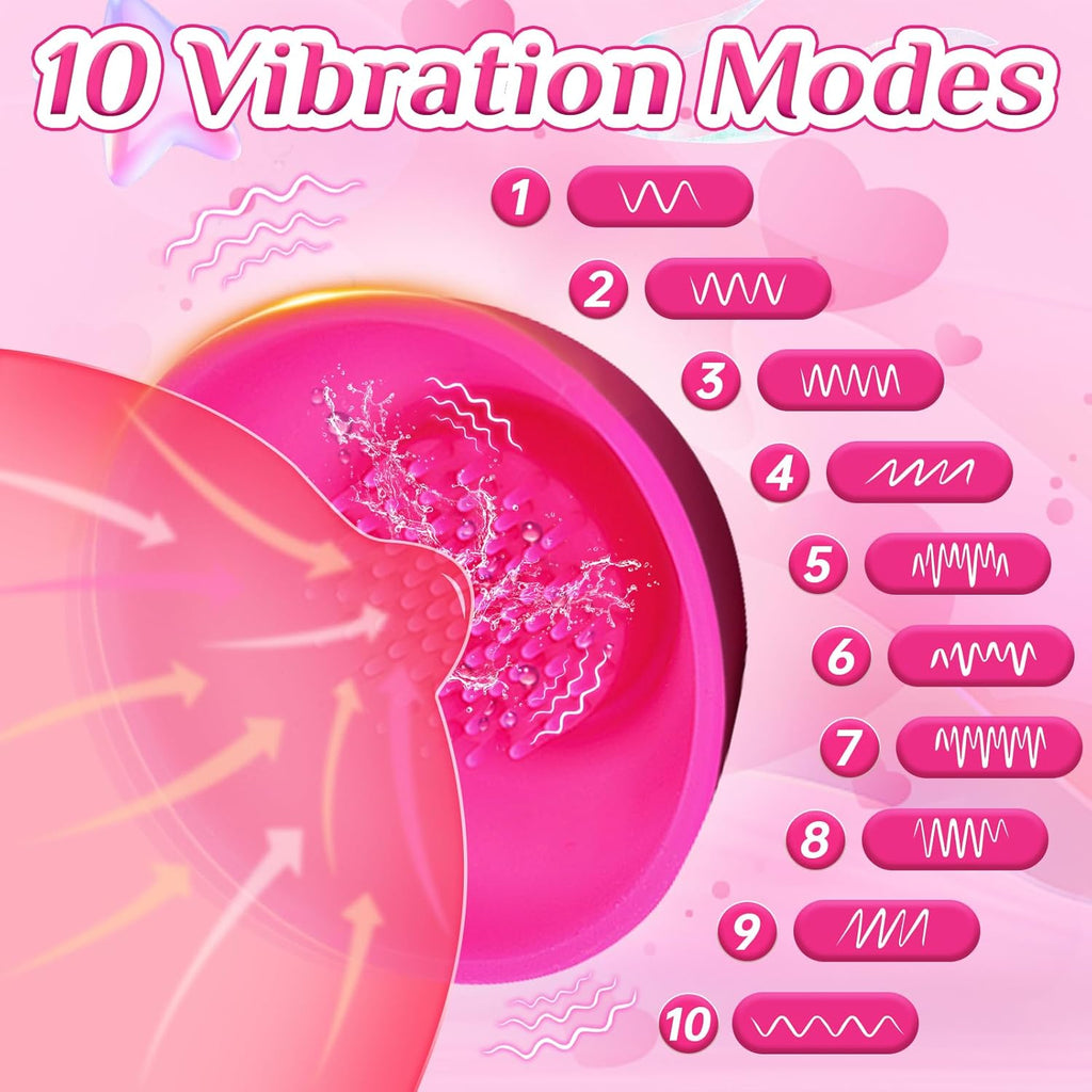 Nipple Toy Vibrator for Women with Remote Control, Wireless Nipple Clamps Sucking with 10 Vibrating Modes, APP Remote Control Nipple Toys for Women Couples, Adult Sex Toys for Couples