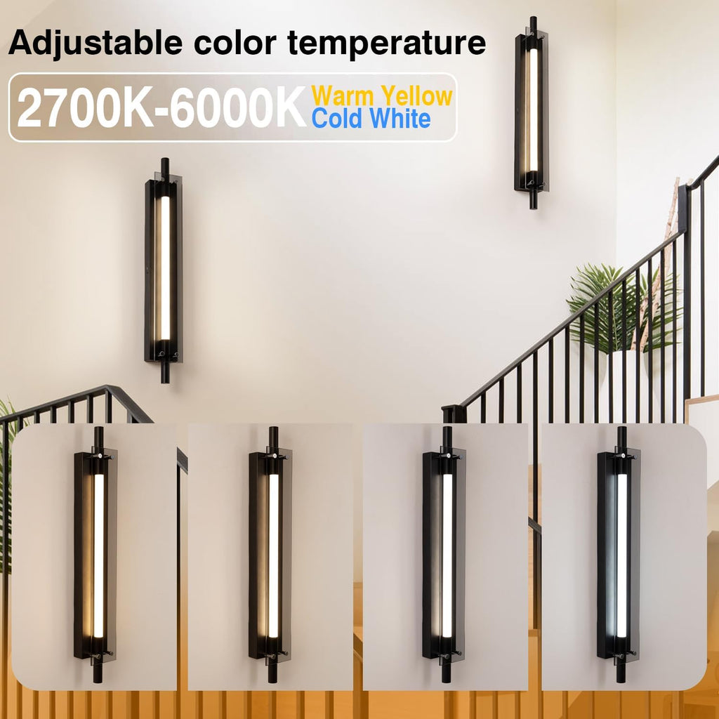 Adust Battery Operated Wall Sconce, 14000mAh Rechargeable Wall Decor Lighting Indoor Remote Control Dimmable Wall Lamp Fixtures for Bedroom Living Room 2 Pack (Black Glass)